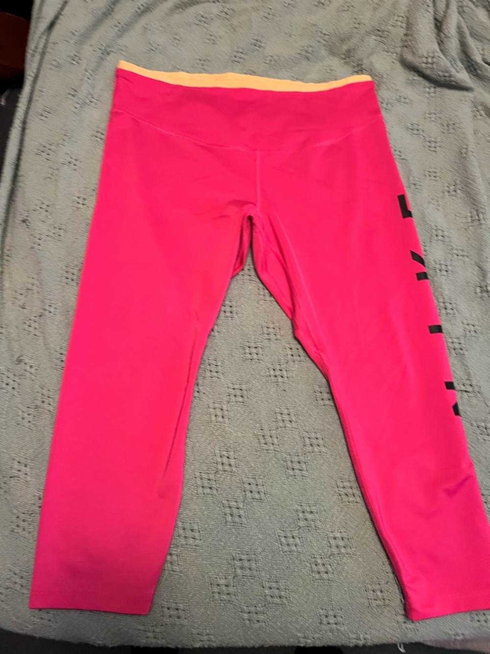 Nike Neon Pink Active Leggings with Contrast Waistband
